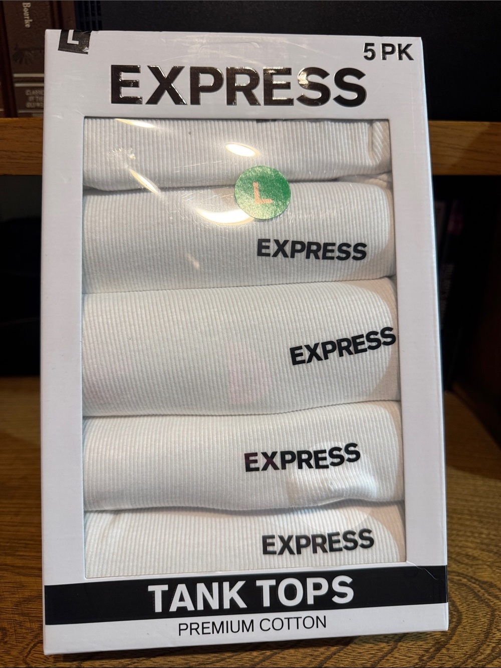Express Men’s White Tank Tops 5-Pack